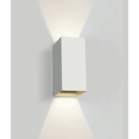 ONE Light Outdoor Wall Dark Lights - applique murale extérieure - 9 x 6,8 x 16,6 cm - 2 x 3W LED incl. - IP54 - blanc