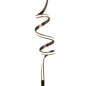 Searchlight Ribbon - lampadaire - Ø 25 x 161 cm - 14W dimmable LED incl - rustic brown