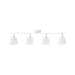 Nova Luce Sion - spot en saillie 4L - 81 x 11 x 20 cm - blanc sable