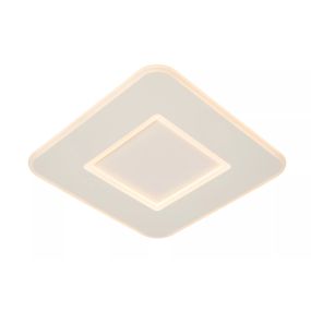 Lucide Axelle - plafonniers - 39,4 x 39,4 x 4,6 cm - 24W LED incl - 3 StepDim - blanc