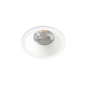 Faro Wabi - spot à encastrer - Ø 75 mm, Ø 70 mm à encastrer - 10W LED dimmable incl. - blanc mat