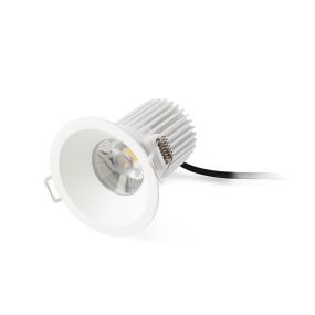 Faro Wabi - spot à encastrer - Ø 75 mm, Ø 70 mm à encastrer - 10W LED dimmable incl. - blanc mat