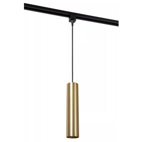 Lucide Track Floris Lampe suspendue - Système de rail monophasé - Ø 5,6 x 155 cm - or