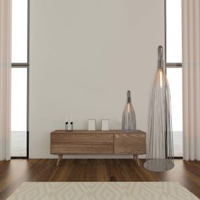 Searchlight Caraffe - lampe à poser - 78 cm - gris