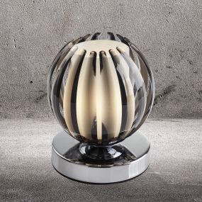 Searchlight Claw - lampe à poser - Ø 11 x 13,5 cm - 3 niveaux de gradation - chrome