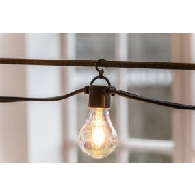 Konstsmide - crochets de suspension pour guirlande lumineuse pour 2392 - 20 pièces - IP44 - noir