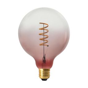 Daylight Italia Coriandoli Lampe LED - Ø 12,5 x 17,2 cm - E27 - 4W dimmable - rose/transparent