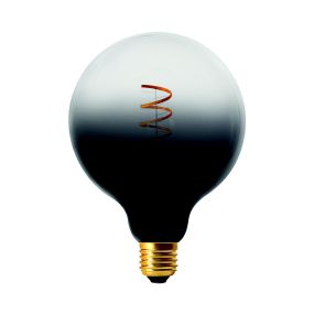 Daylight Italia Coriandoli Lampe LED - Ø 12,5 x 17,2 cm - E27 - 4W dimmable - noir/transparent