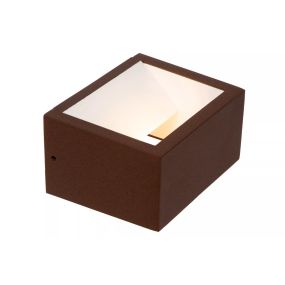 Lucide Brida - Applique d'extérieur rechargeable - 11,1 x 14,1 x 7,6 cm - IP54 - brun rouille