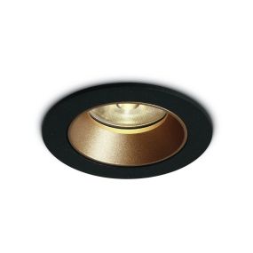 ONE Light COB Dark Light Range - spot encastré - Ø 85 mm, Ø 76 mm encastré - 7W LED incl. - noir