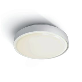 ONE Light LED Plafo Outdoor Round - plafonnier d'extérieur - Ø 26 x 7,5 cm - 16W LED incl. - IP65 - blanc - couleur de lumière blanche