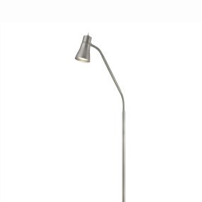 Searchlight Fusion - lampadaire - 167 cm - argent satiné