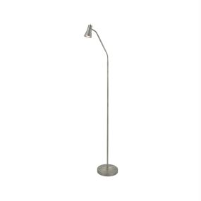 Searchlight Fusion - lampadaire - 167 cm - argent satiné