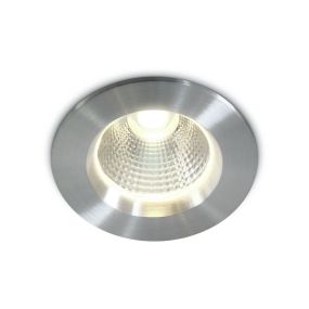 ONE Light COB Bathroom Range - spot encastré - Ø 74 mm, Ø 57 mm encastré - 5W LED incl. - IP44 - aluminium