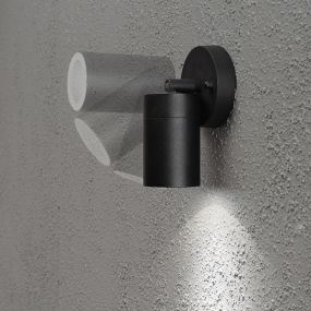 Konstsmide Modena - applique murale inclinable - 9 x 15 x 6 cm - IP44 - noir