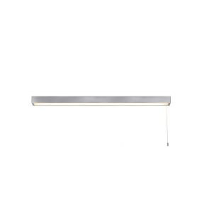 Searchlight Venti - lampe miroir avec interrupteur à tirette - 90 x 5 cm - 26W LED incl. - IP44 - chrome