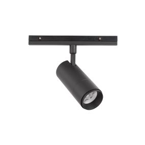 Nova Luce Lod - point lumineux système de rail magnétique - Ø 6,5 x 21 cm - 20W LED incl. - noir sable