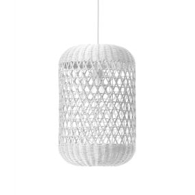 Nova Luce Aurora - lampe suspendue - Ø 24,5 x 250 cm - blanc