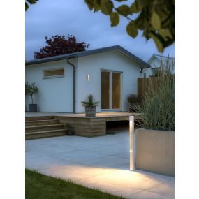 Konstsmide Udine - lampe de jardin - Ø 7,5 x 97 cm - 12W LED incl. - IP44 - blanc