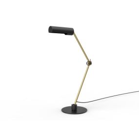 Lucide Slender - lampe à poser - 80 x 23 x 80 cm - noir et or