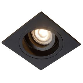 Lucide Embed - spot encastrable - 91 x 91 mm, Ø 83 mm encastrable - noir