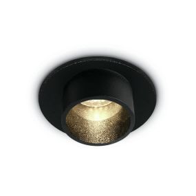 ONE Light - spot à encastrer - Ø 25 mm, Ø 20 mm à encastrer - 1W LED incl - noir