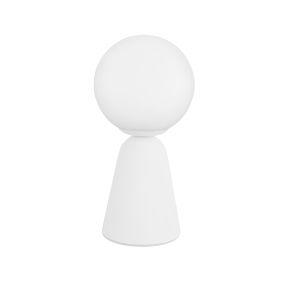 Nova Luce Zero - lampe à poser - Ø 10 x 20 cm - blanc