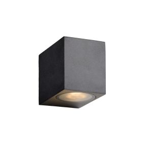 Lucide Zora - applique murale extérieure - 6,5 x 9 x 8 cm - 5W LED dimmable incl - IP44 - noir