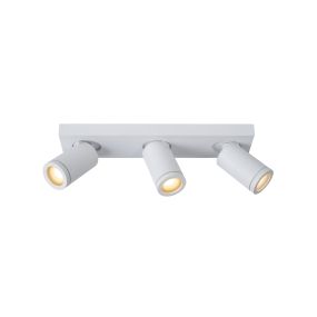 Lucide Taylor - spot en saillie 3L - 38 x 10 x 12,5 cm - 3 x 5W LED dimmable incl - dim to warm - IP44 - blanc