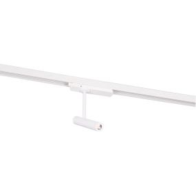 Maxlight Pistol - spot sur rail - système de rail triphasé - 16,8 x 3 x 25 cm - 12W LED incl. - blanc