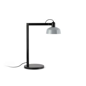 Faro Tatawin - lampe de table - 25 x 45,4 x 57,5 cm - noir satiné et bleu grisâtre brillant