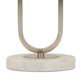 Searchlight Caroline - lampe à poser - Ø 25 x 40,5 cm - gris