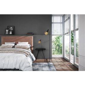 Searchlight Dulwich - lampadaire - Ø 30 x 152 cm - noir