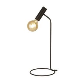 Searchlight Dulwich - lampe à poser - Ø 23 x 57 cm - noir
