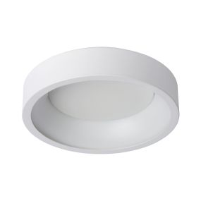 Lucide Talowe - plafonnier - Ø 30 x 8 cm - 20W LED dimmable incl - blanc