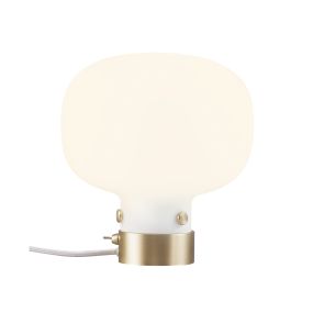 Design for the People Raito - lampe à poser - Ø 20 x 21,2 cm - blanc et laiton
