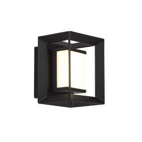 Searchlight Chaplin - applique murale - 8 x 10 cm -1,7W LED incl - IP44 - noir mat