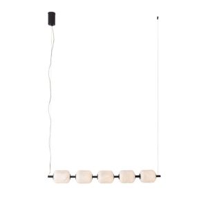 Maxlight Elena - lampe suspendue - 115 x 12 x 175 cm - 17W LED dimmable incl - noir et blanc