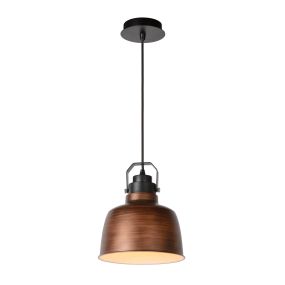 Lucide Naut - lampe suspendue - Ø 21 x 152 cm - cuivre