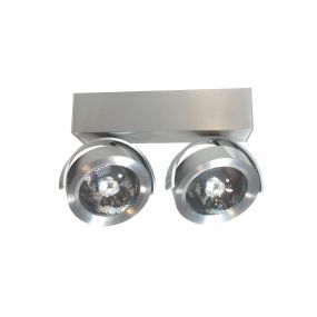 Artdelight Dutchess LED - spot en saillie 2L - 25 x 6 x 19 cm - 2 x 13W LED dimmable incl - aluminium