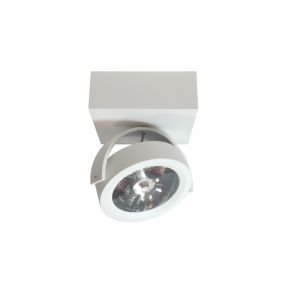 Artdelight Dutchess LED - spot en saillie 1L - 12,8 x 12,8 x 18 cm - 13W LED dimmable incl. - blanc