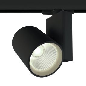 ONE Light COB Track Spot - spot sur rail avec COB LED - système de rail triphasé - Ø 9 x 14 cm - 30W LED incl. - noir - couleur de lumière blanche