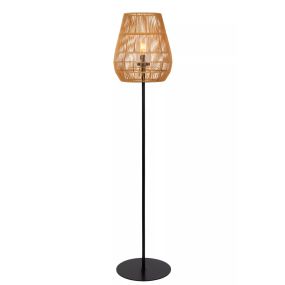 Lucide Nerida - lampadaire d'extérieur - Ø 35 x 154 cm - IP44 - naturel