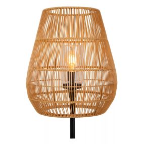 Lucide Nerida - lampadaire d'extérieur - Ø 35 x 154 cm - IP44 - naturel