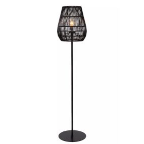 Lucide Nerida - lampadaire d'extérieur - Ø 35 x 154 cm - IP44 - noir