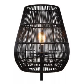 Lucide Nerida - lampadaire d'extérieur - Ø 35 x 154 cm - IP44 - noir