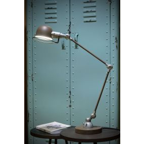 Lucide Honore - lampe de bureau - 16 x 50 x 63 cm - brun rouille