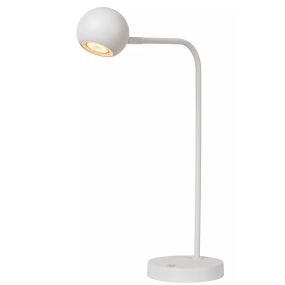 Lucide Comet - lampe de table rechargeable - 30,2 x 15 x 49,6 cm - 3 step dimmer - 3W dimmable LED incl - blanc