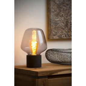 Lucide Becky - lampe à poser - Ø 20 x 29,5 cm - fumé