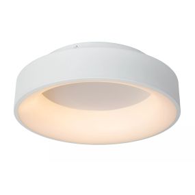 Lucide Mirage - plafonnier - Ø 38 x 11,5 cm - 22W LED dimmable incl - blanc